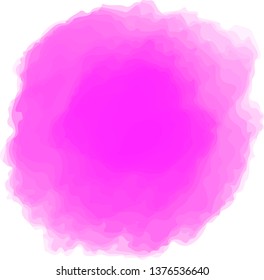 This is a circular watercolor style background illustration.