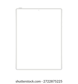 Esta maqueta de tableta de arcilla presenta un diseño limpio y minimalista con una pantalla en blanco, perfecta para mostrar diseños App, diseños de Sitio web o contenido digital.