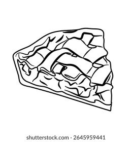 Esta é uma ilustração vetorial abstrata limpa apresentando uma forma geométrica simples adequada para vários projetos de design que exigem gráficos vetoriais escaláveis.