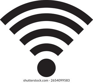 This is a clean, easily recognizable Wi-Fi symbol.