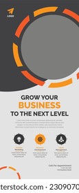 This is a clean eye-catchy professional Roll-up Banner suitable for all businesses.

Print Size 30×70 inche
1 In Bleed