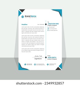 This is a clean letterhead design.