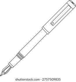 This clean and minimal pen outline vector illustration represents a common writing tool used in everyday life, education, and office environments. Designed with smooth lines and a modern style, this scalable EPS file is perfect for a wide range of creative projects including educational materials, stationery branding, business presentations, and digital designs. The simple yet professional look makes it ideal for icons, logos, infographics, and UI elements. Its editable vector format ensures high-quality resolution at any size without losing clarity. Suitable for both print and web use, this pen illustration symbolizes writing, creativity, communication, and productivity. Whether used for school-related graphics, office themes, or artistic concepts, this versatile design fits seamlessly into any project requiring a clean and recognizable writing instrument visual.