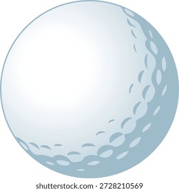 This clean and minimalist vector illustration features a golf ball with the classic dimpled surface, designed to enhance aerodynamics and flight performance. Rendered with a white base and soft blue outlines, the 3D-style graphic provides a modern and professional appearance while maintaining simplicity and clarity. The illustration is ideal for golf-related logos, icons, clip art, sports branding, educational materials, and both digital and print design projects, offering versatility and scalability in various creative applications. Perfect for websites, promotional materials, instructional guides, infographics, advertisements, and social media content, the image communicates the precision, elegance, and iconic design of a golf ball. Its detailed depiction of the dimples and subtle shading emphasizes the ball’s aerodynamic properties and visual appeal, making it suitable for sports equipment catalogs, golf tutorials, training resources, and recreational content. The vector format allows seamless integration into banners, brochures, presentations, posters, and other materials, while maintaining high resolution and clarity at any scale. Ideal for targeting enthusiasts, clubs, professional players, educators, or designers working on sports-themed projects, the illustration combines realism and stylized to create an attractive and functional visual asset. Its minimalist style ensures that it fits modern branding, clean layouts, and educational designs while highlighting the recognizable features of a ball. With a focus on simplicity, accuracy, and versatility, this illustration is a professional and visually engaging asset for marketing, instructional, lifestyle publications, or creative  projects related to, outdoor recreation, and athletic activities. Overall, the artwork provides a crisp, detailed, and appealing representation of a ball, suitable for designers, marketers, educators, and  creators seeking high-quality.