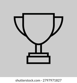 This clean, scalable vector icon of a soccer trophy possesses immense commercial value due to its universal recognition and versatility. It can be effortlessly integrated into a wide range of marketing materials, branding, web interfaces, and event promotions, catering to the global passion for football.