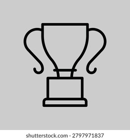 This clean, scalable vector icon of a soccer trophy possesses immense commercial value due to its universal recognition and versatility. It can be effortlessly integrated into a wide range of marketing materials, branding, web interfaces, and event promotions, catering to the global passion for football.