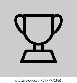 This clean, scalable vector icon of a soccer trophy possesses immense commercial value due to its universal recognition and versatility. It can be effortlessly integrated into a wide range of marketing materials, branding, web interfaces, and event promotions, catering to the global passion for football.