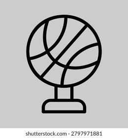 This clean, scalable vector icon of a soccer trophy possesses immense commercial value due to its universal recognition and versatility. It can be effortlessly integrated into a wide range of marketing materials, branding, web interfaces, and event promotions, catering to the global passion for football.