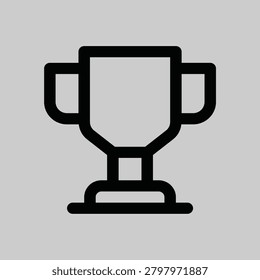 This clean, scalable vector icon of a soccer trophy possesses immense commercial value due to its universal recognition and versatility. It can be effortlessly integrated into a wide range of marketing materials, branding, web interfaces, and event promotions, catering to the global passion for football.