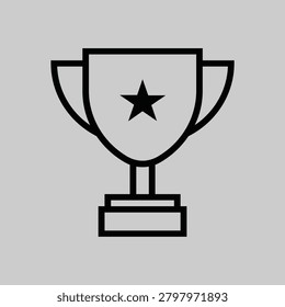 This clean, scalable vector icon of a soccer trophy possesses immense commercial value due to its universal recognition and versatility. It can be effortlessly integrated into a wide range of marketing materials, branding, web interfaces, and event promotions, catering to the global passion for football.