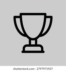 This clean, scalable vector icon of a soccer trophy possesses immense commercial value due to its universal recognition and versatility. It can be effortlessly integrated into a wide range of marketing materials, branding, web interfaces, and event promotions, catering to the global passion for football.