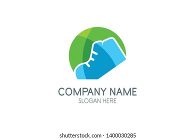 This is a Clean Shoes Logo Template, suits for bussiness fashion shoes