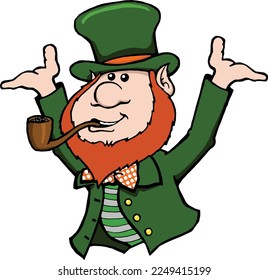 This clip are features a leprechaun holding up his hands.