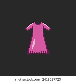 this clothing icon in pixel art with simple color and black background ,this item good for presentations, stickers, icons, t shirt design,game asset,logo and your project.