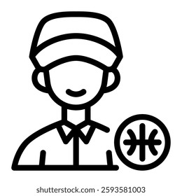 This Coach icon is suitable for Basketball, Sport Event, etc