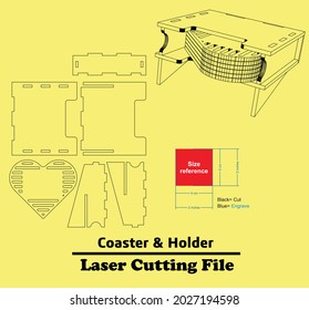 this is a Coaster and Holder which can be used for all 3mm material thicknesses.