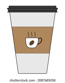 This is a coffecup vector drawing.