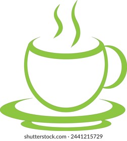 This is a coffee cup design icon