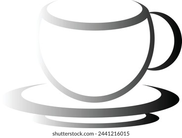Este es un icono de diseño de taza de café