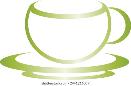 This is a coffee cup design icon