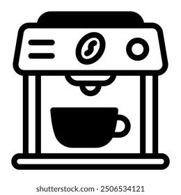 This Coffee Maker icon is suitable for kitchen appliance, kitchen, cookware, etc.