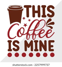 Este Café Es Una Ilustración De Vector Imprescindible SVG De Mina