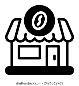 This Coffee Shop icon is suitable for coffee, coffee shop, beverage, etc.