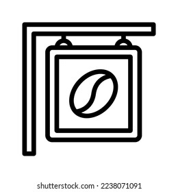 this is a coffee shop sign icon
icon with outline and pixel perfect style
this is one of the icons from the icon sets with Cafe theme