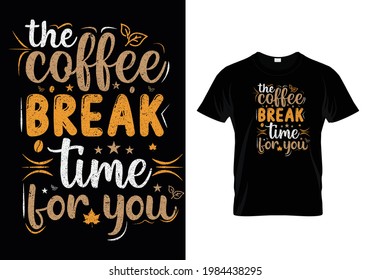 this is a coffee t-shirt design. 