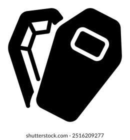 This Coffin icon is suitable for Halloween event.