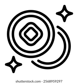 This Coin icon is suitable for Chinese New Year, Lunar Festival or other Chinese Festival, etc.