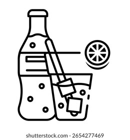 This Cold Soda icon is suitable for Summer Holiday, etc.