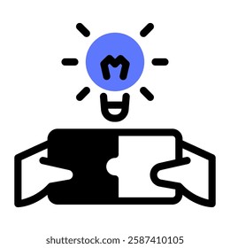 This Collaboration icon is suitable for Business Motivation, Business Improvement, etc.