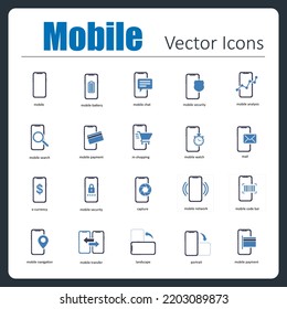 Esta es una colección de 20 hermosos iconos vectoriales móviles perfectos de píxeles hechos a mano.