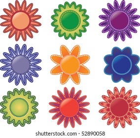 This is a collection of beautiful vector flowers. Very unique and full of charm.