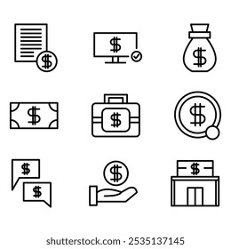 Esta es una colección del diseño de la moneda en Vectores