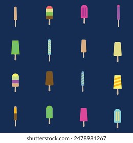 This collection features 15 playful and colorful popsicle illustrations, perfect for adding a touch of whimsy to your projects.