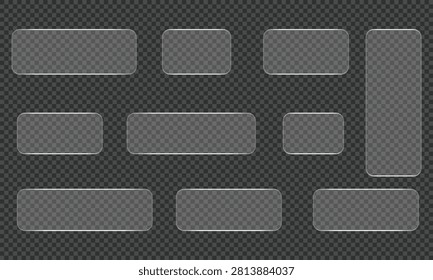 This collection features modern transparent glass panel UI elements with rounded rectangle shapes, subtle glossy highlights, and elegant frosted glass effects. These editable vector interface components are ideal for glassmorphism inspired web design, mobile applications, dashboards, software interfaces, presentations, UI UX projects, infographics, digital products, and creative templates. Designed with clean minimal styling, the panels are fully scalable and perfect for creating contemporary user interfaces, overlay windows, cards, containers, and interactive layouts for both personal and commercial design projects.



#Glassmorphism #GlassUI #TransparentPanel #UIElements #InterfaceDesign #WebDesign #MobileUI #DashboardDesign #VectorElements #EditableVector #ModernDesign #FrostedGlass #GlossyPanel #UIDesign #UXDesign #AppDesign #Overlay #DigitalDesign #MinimalUI #GraphicResources