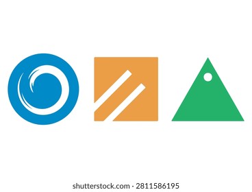 This collection features a set of modern geometric shapes, including an abstract circle, a square with diagonal lines, and a triangle with a small circle cutout. These clean, flat-style vector icons are perfect for branding, interface design, creative projects, or any work requiring simple and versatile graphic elements to add structure and contemporary appeal.

#GeometricShapes #ModernIconSet #VectorGraphics #AbstractDesign #FlatIcons #CreativeAssets #MinimalistArt #DesignElements #GraphicCollection #VisualDesign