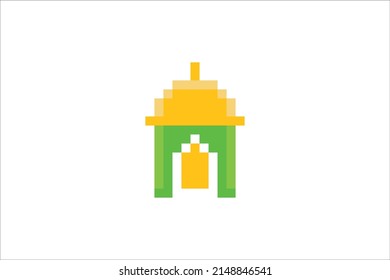 This is a collection of icons with a pixel art style, this icon can be used for the purposes of the month of Ramadan and Eid and mosque. 