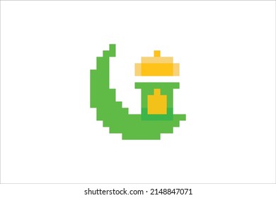 Dies ist eine Sammlung von Symbolen mit einem Pixelkunststil, dieses Symbol kann für die Zwecke des Monats Ramadan, Eid und Moschee verwendet werden. 