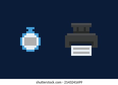this is a collection of icons with pixel style, it contains icons for document purposes in the office