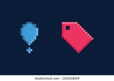 Dies ist eine Sammlung von Symbolen mit Pixelstil, sie enthält Symbole für Dokumentzwecke im Büro