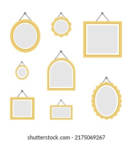 This Is A Collection Of Photo Frame Isolated On A White Background