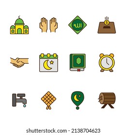 this is a collection of ramadan icons