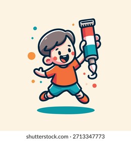 Esta coleção de ilustrações vetoriais centra-se especificamente em atividades e hobbies apreciados por crianças, apresentados em um estilo de desenho animado e envolvente.