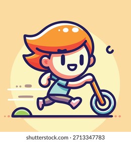 Esta coleção de ilustrações vetoriais centra-se especificamente em atividades e hobbies apreciados por crianças, apresentados em um estilo de desenho animado e envolvente.
