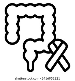 This Colon Cancer icon is suitable for Cancer, World Cancer Day, disease, cancer survivor etc.
