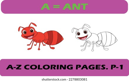 This color book is for kids, They will color with learn. This is page no- 1. Kids will like this book.