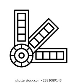 This is a Color palette icon
icons in outline and pixel perfect style
This is one of the icons from a collection of icons with the theme Design creativity tool